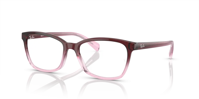 กรอบแว่นสายตา Rayban RX5362-8311 Red Gradient Pink Rayban RX5362 8311 กรอบแว่นสายตาทรงผีเสื้อแดงชมพู
