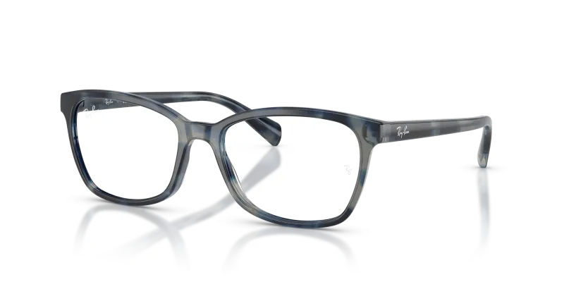 ส่วนตัว: กรอบแว่นสายตา Rayban RX5362 8482 Opal Blue Havana แว่นสายตา Rayban RX5362 8482 มุมเฉียง สี Opal Blue Havana สำหรับผู้หญิง