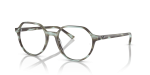 Rayban Thalia RX5395-8356 ลายทางเขียว แว่นสายตาทรงกลม