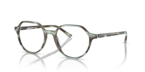Rayban Thalia RX5395-8356 ลายทางเขียว แว่นสายตาทรงกลม