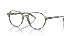 Rayban Thalia RX5395-8356 ลายทางเขียว แว่นสายตาทรงกลม