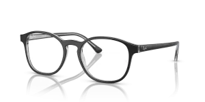 Rayban RX5417F 8367 เทาเข้มบนเทาโปร่งใส