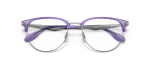 กรอบแว่นสายตา Rayban RX6396-3130 Transparent Violet On Silver Rayban RX6396 3130 close-up ด้านหน้า