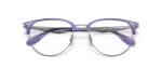 กรอบแว่นสายตา Rayban RX6396-3130 Transparent Violet On Silver Rayban RX6396 3130 close-up ด้านหน้า