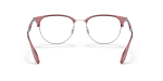 กรอบแว่นสายตา Rayban RX6396-3131 Transparent Red On Silver Rayban RX6396 3131 ขาแว่นด้านใน
