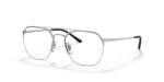 กรอบแว่นสายตา Rayban RX6444-2501 Silver Rayban RX6444 2501 กรอบแว่นสายตาเงินครึ่งขอบ