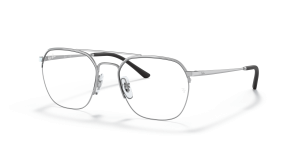 Rayban RX6444 2501 กรอบแว่นสายตาเงินครึ่งขอบ