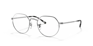 Rayban RX6465-2501 เงิน แว่นสายตาทรงหกเหลี่ยม สำหรับทั้งสองเพศ