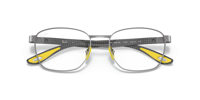Rayban Scuderia Ferrari RX6480M-F065 กันเมทัล close-up ด้านหน้า