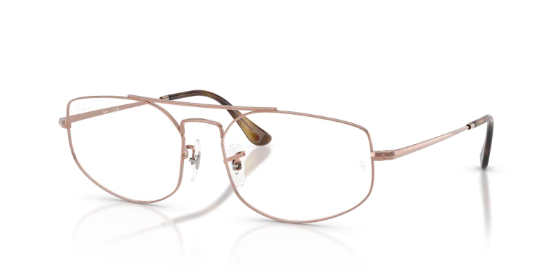 Rayban Explorer 5 RX6545 2943 กรอบโลหะทองแดง ทรงเรขาคณิต
