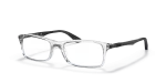 กรอบแว่นสายตา Rayban RX7017-5943 Transparent Rayban RX7017 5943 หน้ากรอบใส ขาแว่นโลหะยืดหยุ่น
