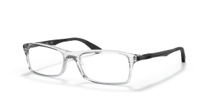 Rayban RX7017 5943 หน้ากรอบใส ขาแว่นโลหะยืดหยุ่น