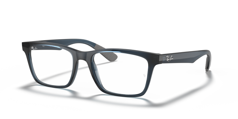 Rayban RX7025 5719 กรอบแว่นสายตาน้ำเงินโปร่งใส