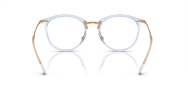 Rayban RX7140-8336 ฟ้าอ่อนโปร่งใส ขาแว่นด้านใน