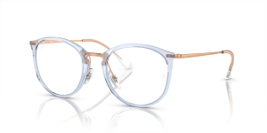 Rayban RX7140-8336 ฟ้าอ่อนโปร่งใส แว่นสายตาทรงแฟนทอส สำหรับผู้หญิง