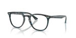 กรอบแว่นสายตา Rayban RX7159F-8394 Brown Yellow Fantasy Transparent Rayban RX7159F 8394 แว่นสายตาลายน้ำตาลเหลือง Unisex