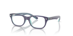 กรอบแว่นสายตา Rayban RY1555F-3945 Top Blue Violet Light Blue Rayban RY1555F 3945 แว่นสายตาเด็กสีน้ำเงินไล่ม่วง