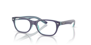Rayban RY1555F 3945 แว่นสายตาเด็กสีน้ำเงินไล่ม่วง