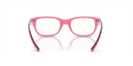 กรอบแว่นสายตาเด็ก Rayban RY1555F-3978 Transparent Pink Rayban RY1555F 3978 ขาแว่นด้านในลวดลายชมพู