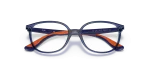 กรอบแว่นสายตา Rayban RY1598-3775 Transparent Blue Rayban RY1598 3775 close-up ด้านหน้า