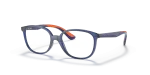 กรอบแว่นสายตา Rayban RY1598-3775 Transparent Blue Rayban RY1598 3775 แว่นสายตาเด็กน้ำเงินโปร่งใส