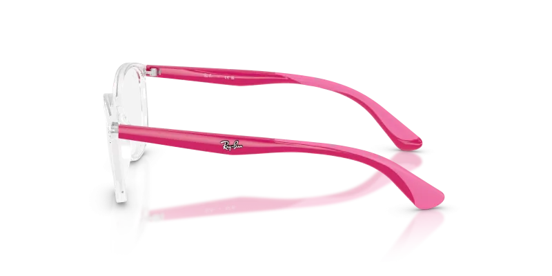 แว่นสายตา Rayban RY1598-7536 โปร่งใส มุมข้าง ขาแว่นยางน้ำเงิน/เหลือง