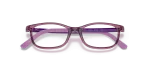 กรอบแว่นสายตาเด็ก Rayban RY1615D-3909 Transparent Purple Rayban RY1615D 3909 close-up ด้านหน้า
