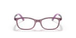กรอบแว่นสายตาเด็ก Rayban RY1615D-3909 Transparent Purple Rayban RY1615D 3909 แว่นสายตาเด็กด้านหน้า