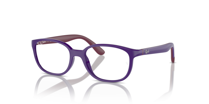 กรอบแว่นสายตาเด็ก Rayban RY1632F-3962 Violet On Rubber Bordeaux Rayban RY1632F 3962 กรอบม่วงบนบอร์โดซ์ เลนส์ใส