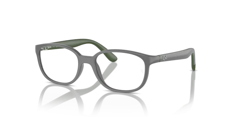 Rayban RY1632F 3964 กรอบเทาเข้มบนเขียว เลนส์ใส