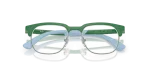 กรอบแว่นสายตาเด็ก Rayban RY1641-7507 Green On Gunmetal Rayban RY1641 7507 close-up ด้านหน้า
