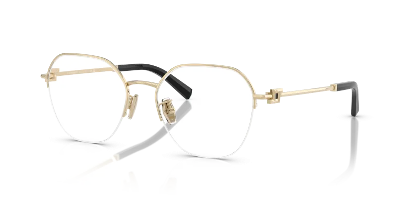 กรอบแว่นสายตา Tiffany & Co TF1167D-6021 Pale Gold Tiffany & Co TF1167D 6021 แว่นสายตาครึ่งขอบสีทองอ่อน สำหรับผู้หญิง