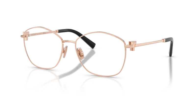 กรอบแว่นสายตา Tiffany & Co TF1174-6105 Rose Gold Tiffany & Co TF1174 6105 แว่นสายตาทรงเรขาคณิตโลหะโรสโกลด์ ผู้หญิง