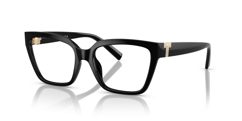 กรอบแว่นสายตา Tiffany & Co TF2257BU-8001 Black Tiffany & Co TF2257BU 8001 แว่นสายตาดำ ประดับ Strass สำหรับผู้หญิง