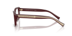 กรอบแว่นสายตา Tiffany & Co TF2269U-8389 Burgundy แว่นสายตา Tiffany & Co TF2269U 8389 มุมข้าง ขาแว่นลาย Crystal On Burgundy