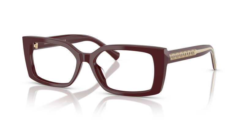 กรอบแว่นสายตา Tiffany & Co TF2269U-8389 Burgundy Tiffany & Co TF2269U 8389 แว่นสายตากรอบอะซิเตทสีเบอร์กันดี ผู้หญิง