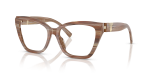 กรอบแว่นสายตา Tiffany & Co TF2271-8435 Striped Topaz Tiffany & Co TF2271 8435 แว่นสายตากรอบอะซิเตทสีบุษราคัมลายเส้น ผู้หญิง