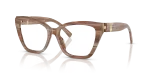 Tiffany & Co TF2271 8435 แว่นสายตากรอบอะซิเตทสีบุษราคัมลายเส้น ผู้หญิง