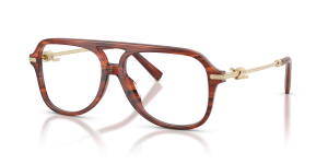 Tiffany & Co TF2283 8440 แว่นสายตาทรงนักบินลายฮาวานาทับทิม ผู้หญิง