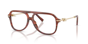 Tiffany & Co TF2283 8440 แว่นสายตาทรงนักบินลายฮาวานาทับทิม ผู้หญิง