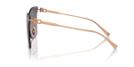 แว่นกันแดด Tiffany & Co TF3103K-62144Q Rose Gold Plated Light Violet Gradient แว่นกันแดด Tiffany & Co TF3103K 62144Q มุมข้าง ทรงผีเสื้อไร้ขอบ