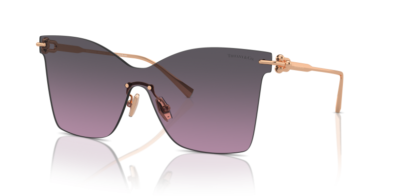 Tiffany & Co TF3103K 62144Q แว่นกันแดดโรสโกลด์ไร้ขอบ สำหรับผู้หญิง