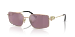 แว่นกันแดด Tiffany & Co TF3111-6194AK Pale Gold Silver Mirror Internal Violet Tiffany & Co TF3111-6194AK แว่นกันแดดโลหะสีทองอ่อน เลนส์มิเรอร์เงินโทนม่วงด้านใน Unisex