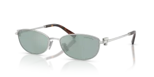 Tiffany & Co TF3115-600165 แว่นกันแดดเหล็กสีเงิน เลนส์มิเรอร์ฟ้าอ่อน สวมได้ทั้งสองเพศ