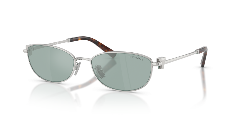 แว่นกันแดด Tiffany & Co TF3115-600165 Silver Light Azure Mirror Silv Tiffany & Co TF3115-600165 แว่นกันแดดเหล็กสีเงิน เลนส์มิเรอร์ฟ้าอ่อน สวมได้ทั้งสองเพศ
