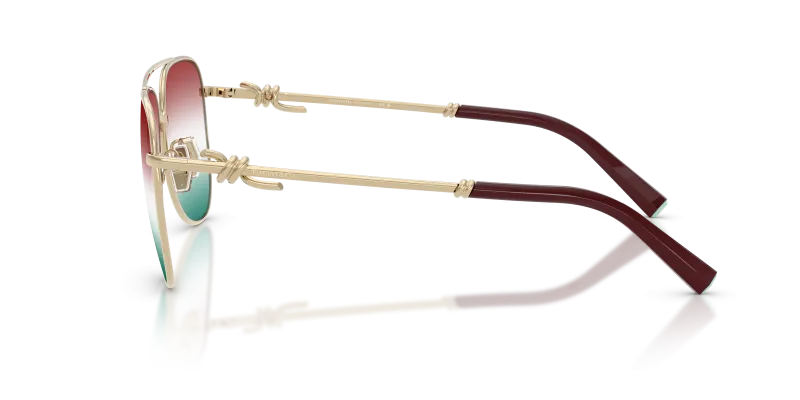 แว่นกันแดด Tiffany & Co TF3116 6230EL มุมข้าง แป้นจมูกปรับได้