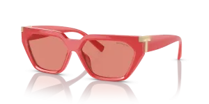 Tiffany & Co TF4205U 837084 แว่นกันแดดสีปะการัง สำหรับผู้หญิง