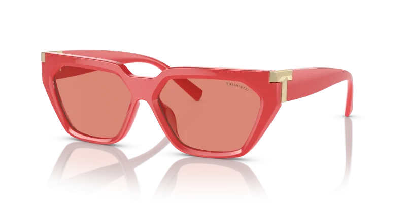 Tiffany & Co TF4205U 837084 แว่นกันแดดสีปะการัง สำหรับผู้หญิง