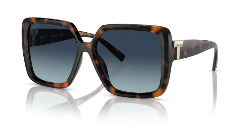 แว่นกันแดด Tiffany & Co TF4206U-80154U Havana Azure Gradient Dark Blue Tiffany & Co TF4206U-80154U แว่นกันแดดโพลาไรซ์ลายฮาวานา ไล่ระดับน้ำเงิน สุภาพสตรี