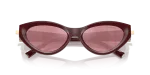 แว่นกันแดด Tiffany & Co TF4225U-838930 Burgundy Pink Back Mirror Silver Tiffany & Co TF4225U-838930 close-up ด้านหน้า